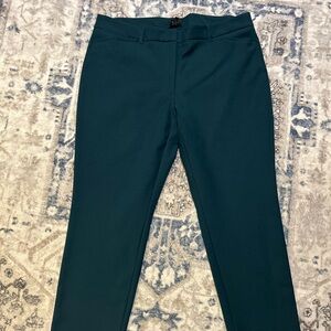 White House Black Market Teal Slim Fit Ankle Trousers